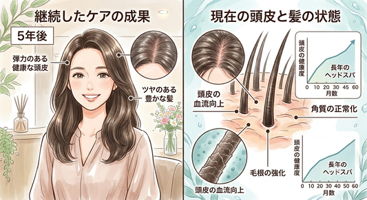 ヘッドスパを続けたら髪が変わった〜通い始めてからの変化記録