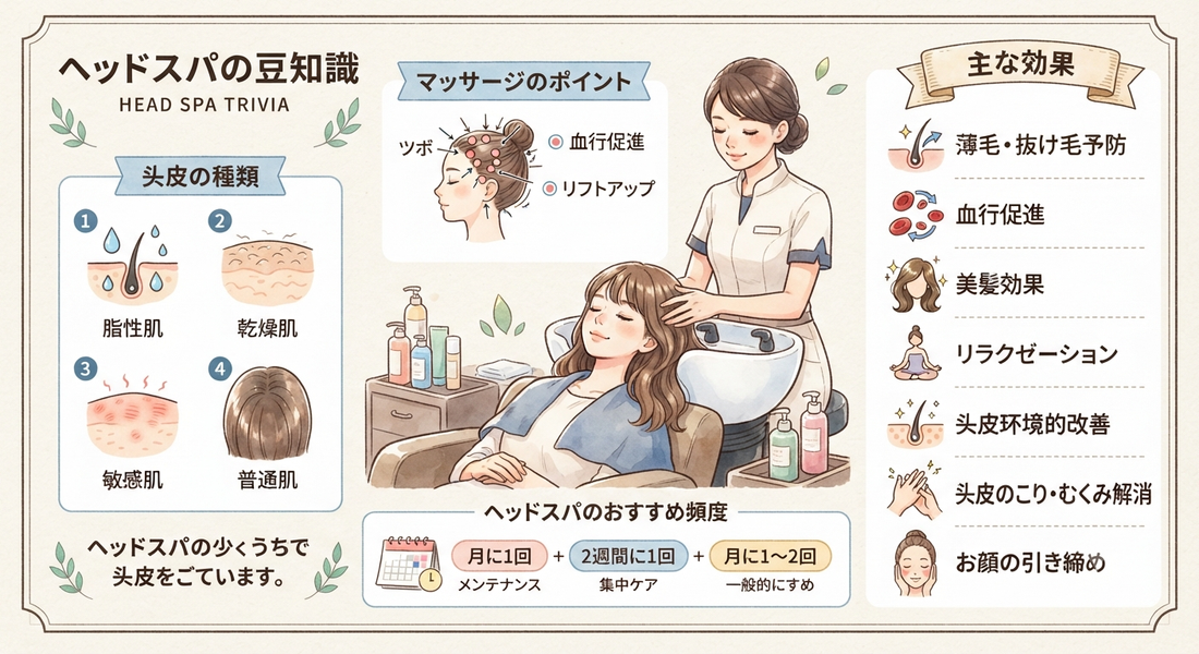 ヘッドスパの豆知識〜知ればもっと楽しめる10のトリビア