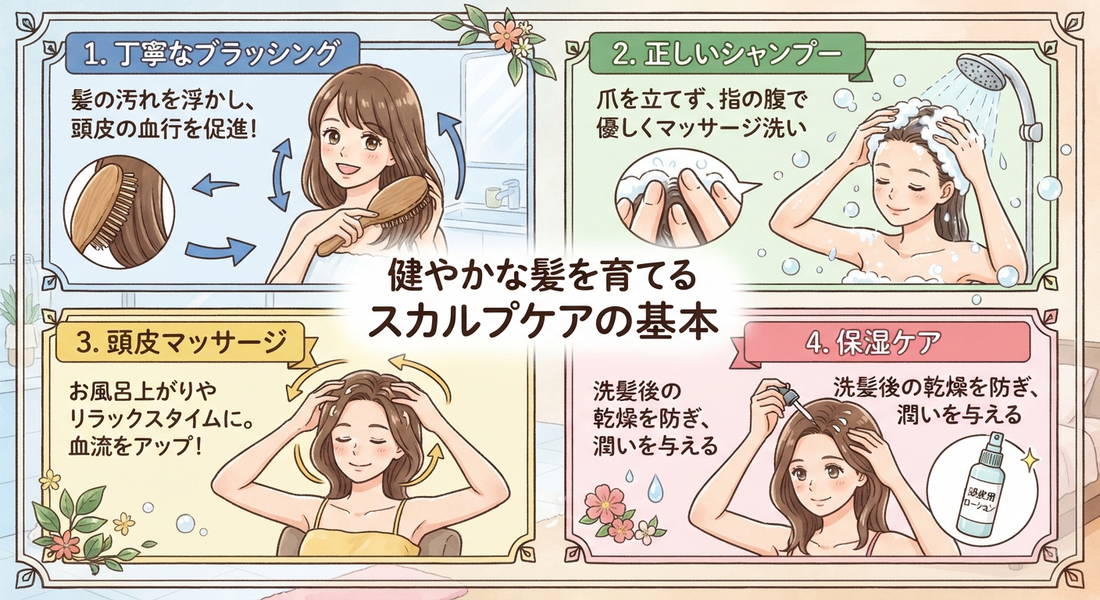 【頭皮ケア豆知識】健やかな髪を育てるスカルプケアの基本