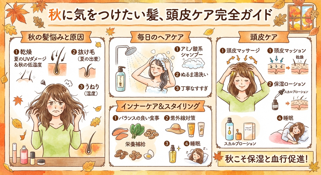 頭皮の乾燥が始まる前にやること