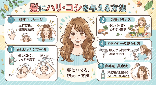 💪 髪にハリ・コシを与える方法｜ふんわり弾力のある髪へ
