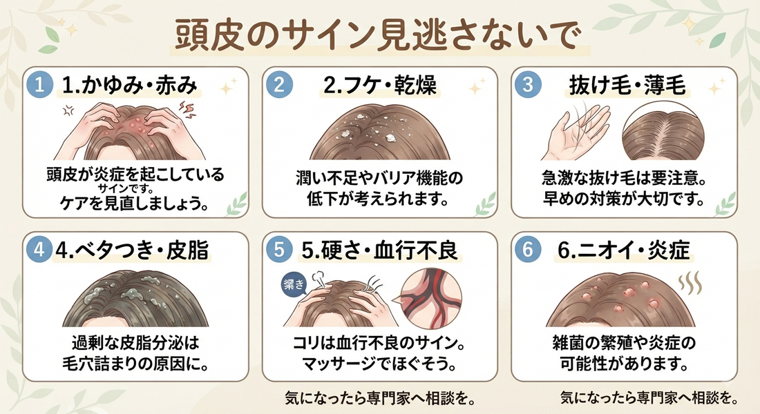 🛁 頭皮のサインを見逃さないで｜ヘッドスパで頭皮リセットすべき理由と方法