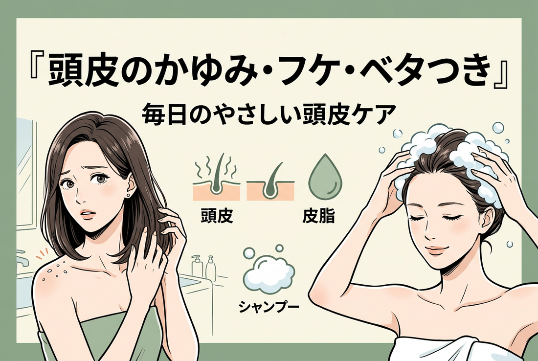 頭皮のかゆみ・フケ・ベタつき…忙しい現代人が見直したい頭皮ケア🌿